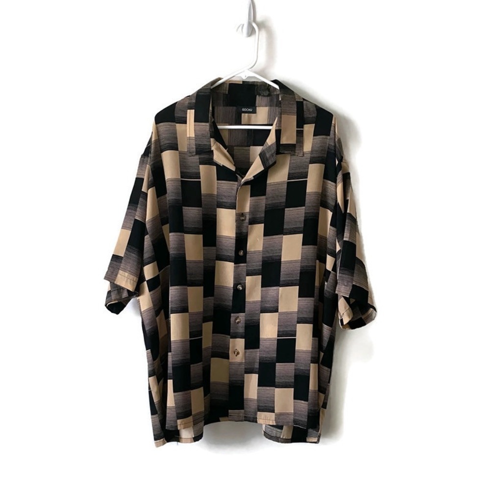 Men’s GOCHU Button Up Short Sleeve Shirt size 3XL
